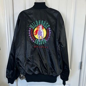 Wildhorse Saloon Black Satin Bomber Jacket